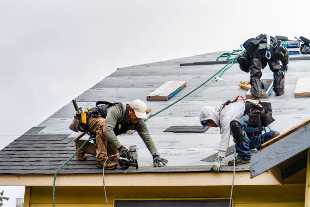 Professional Gutter Installation technician working in Wharton, WV